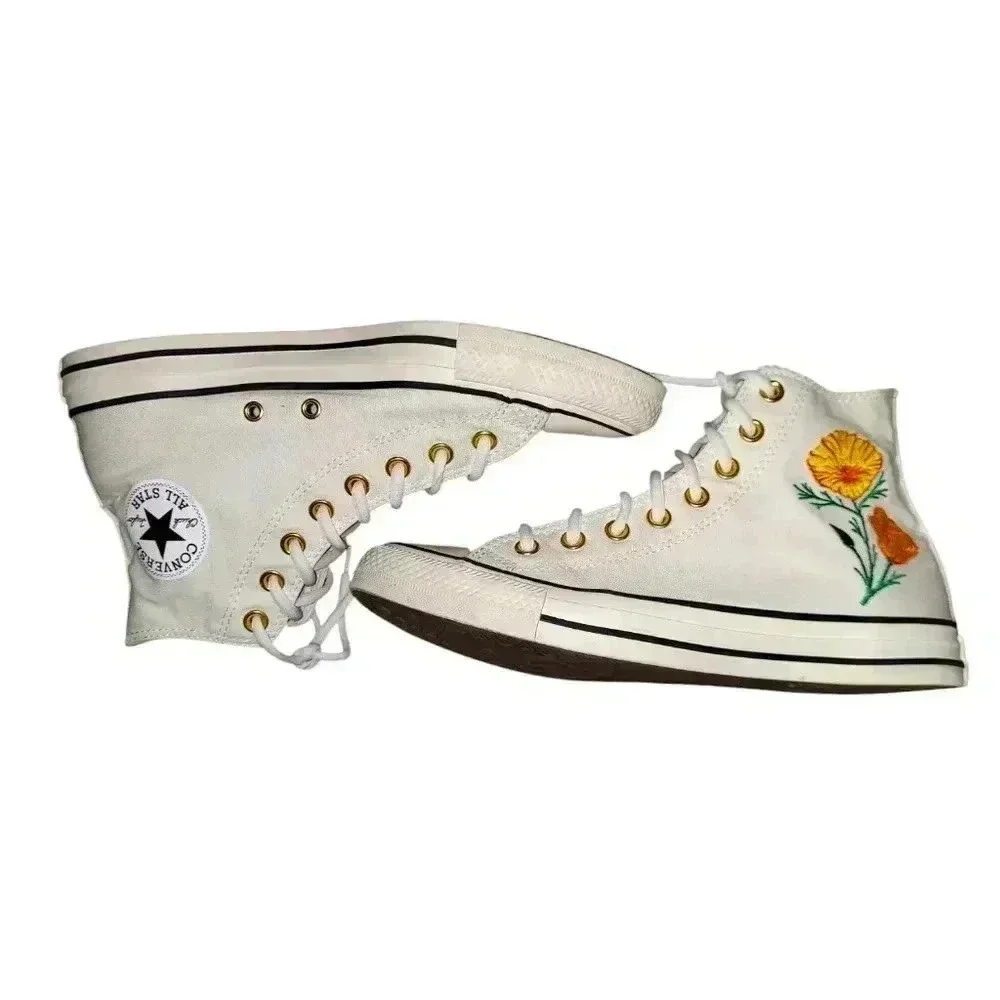 Chuck Taylor Converse All Star Embroidered Floral High-Top Sneaker